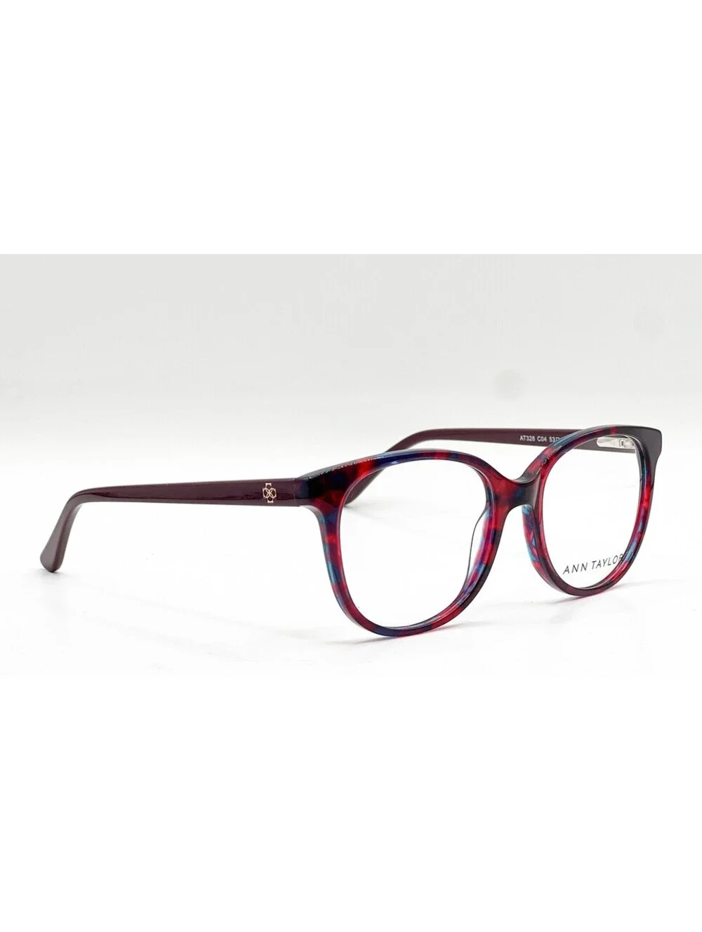 Ann Taylor At328 C04 Mulberry Marble Authentic Eyeglasses 53-17-135
